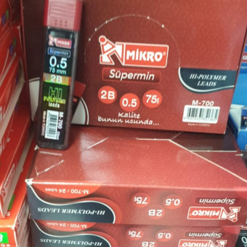 MiN MiKRO 0.5 Hi-POLYMER LEADS 75 MM 2B M-700 24TÜP MiN MiKRO 0.5 Hi-POLYMER LEADS 75 MM 2B M-700 24TÜP