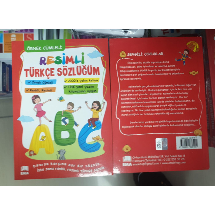 RESİMLİ TÜRKÇE SÖZLÜĞÜM ÖRNEK CÜMLELİ /EMA  9786059657440