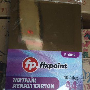 FİXPOİNT P-6812 A4 METALİZE AYNALI KARTON 10 RENK #2 FİXPOİNT P-6812 A4 METALİZE AYNALI KARTON 10 RENK #2