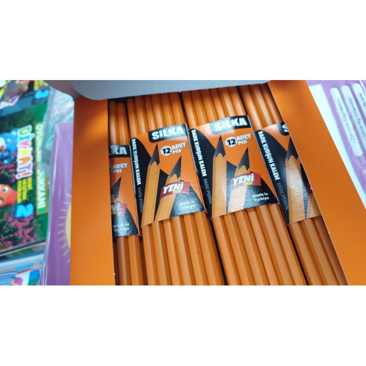 SİLKA ART.615 DARK SİYAH KURŞUN KALEM (BOX144)