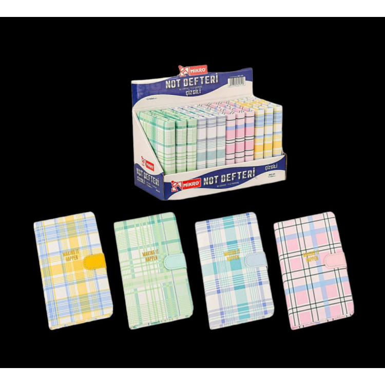 MİKRO MG-13 ÇİZGİLİ NOT DEFTERİ 9x14CM 112YP 12Lİ MİKRO MG-13 ÇİZGİLİ NOT DEFTERİ 9x14CM 112YP 12Lİ