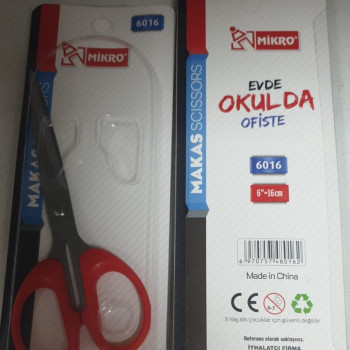 MİKRO 6018 7İNC-17.6CM MAKAS 12Lİ MİKRO 6018 7İNC-17.6CM MAKAS 12Lİ