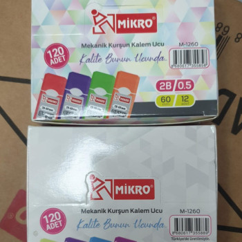 MİKRO M-1260 MİN 0.5 120Lİ TÜP 60MM VERSATİL UÇ (BOX12) MİKRO M-1260 MİN 0.5 120Lİ TÜP 60MM VERSATİL UÇ (BOX12)