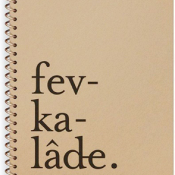 KRAFT KAPAK SPİRALLİ ÇİZGİLİ DEFTER 16X22CM 80YP -FEVKALADE- KRAFT KAPAK SPİRALLİ ÇİZGİLİ DEFTER 16X22CM 80YP -FEVKALADE-
