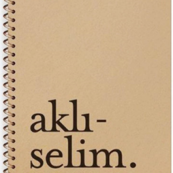 KRAFT KAPAK SPİRALLİ ÇİZGİLİ DEFTER 16X22CM 80YP -AKLISELİM- KRAFT KAPAK SPİRALLİ ÇİZGİLİ DEFTER 16X22CM 80YP -AKLISELİM-