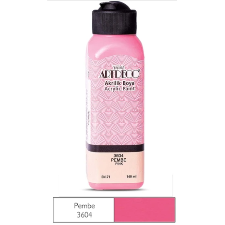 ARTDECO AKRİLİK BOYA 140ML PEMBE