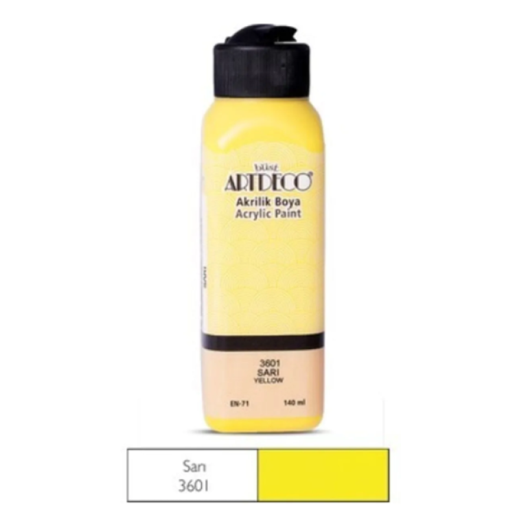ARTDECO AKRİLİK BOYA 140ML SARI
