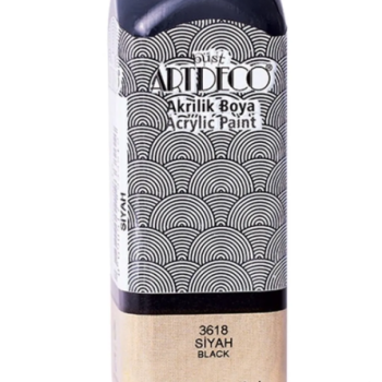 ARTDECO 3618 AKRİLİK BOYA 140ML SİYAH ARTDECO 3618 AKRİLİK BOYA 140ML SİYAH