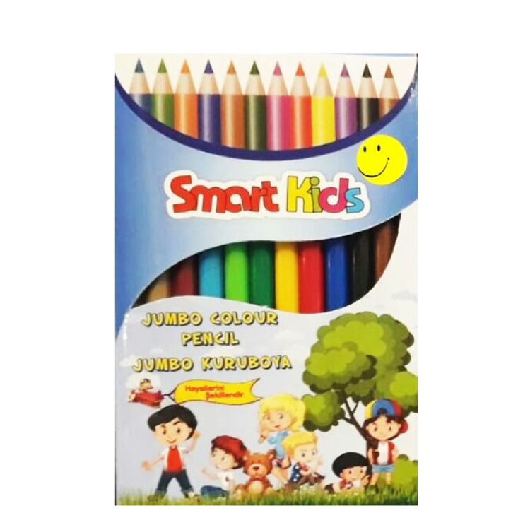 SMARTKIDS 2972 JUMBO KURU BOYA 12 RENK (BOX12)
