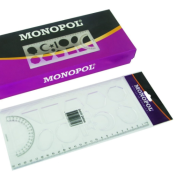 MONOPOL 1611 GEOMETRİK ŞEKİLLİ ŞABLON (BOX24) #2 MONOPOL 1611 GEOMETRİK ŞEKİLLİ ŞABLON (BOX24) #2