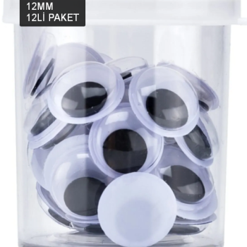 PİXPOİNT P-6492 12 MM RENKLİ OYNAR GÖZ 12Lİ PİXPOİNT P-6492 12 MM RENKLİ OYNAR GÖZ 12Lİ