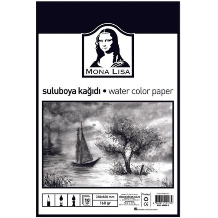 SÜDOR MN09-2 MONOLİSA SULU BOYA KAĞIDI 35X50 160GR 10YP