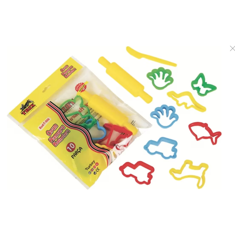 TRİX T-506 OYUN HAMURU KALIPLARI MERDANELİ *K