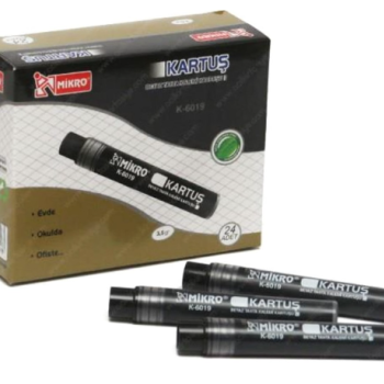 MİKRO K-6019 TAHTAKALEMİ KARTUŞU SİYAH (BOX24) MİKRO K-6019 TAHTAKALEMİ KARTUŞU SİYAH (BOX24)