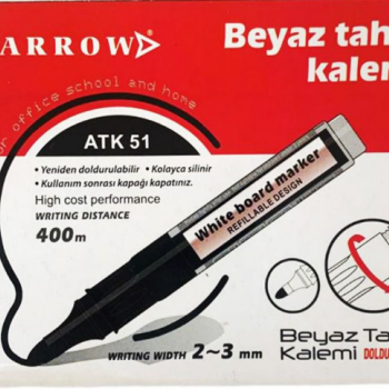 ARROW ATK-51 DOLDURULABİLİR TAHTA KALEMİ SİYAH 12Lİ ARROW ATK-51 DOLDURULABİLİR TAHTA KALEMİ SİYAH 12Lİ