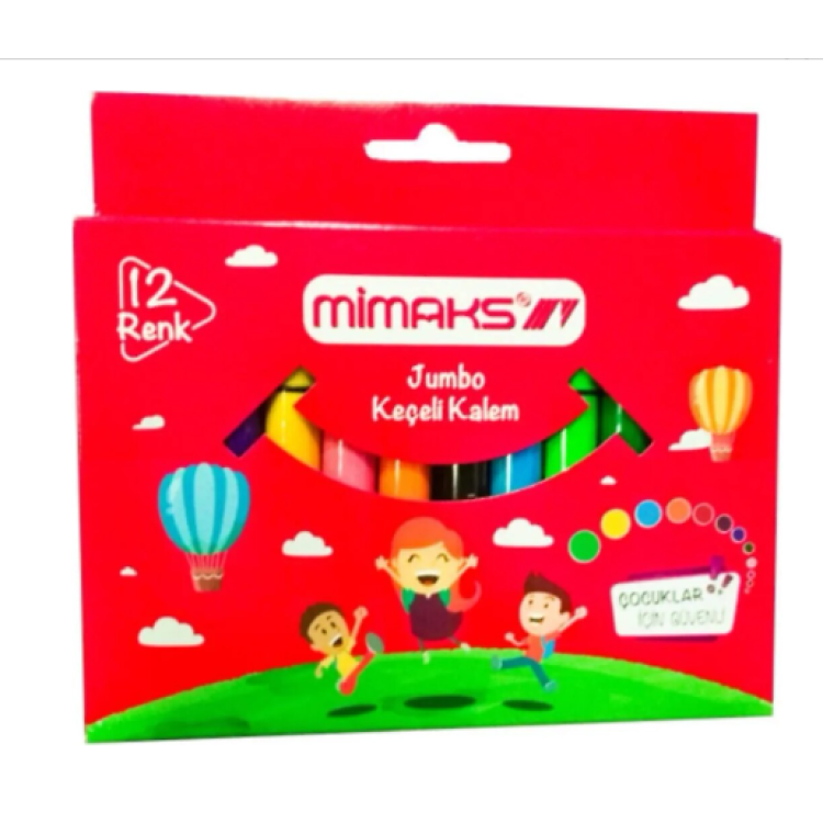 MİMAKS SYF-4514 JUMBO KEÇELİ 12 RENK (BOX5)