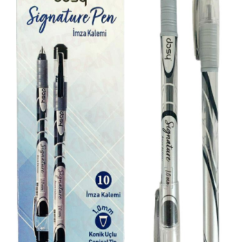 DOSY 1MM İMZA KALEMİ SİYAH 10LU DOSY 1MM İMZA KALEMİ SİYAH 10LU