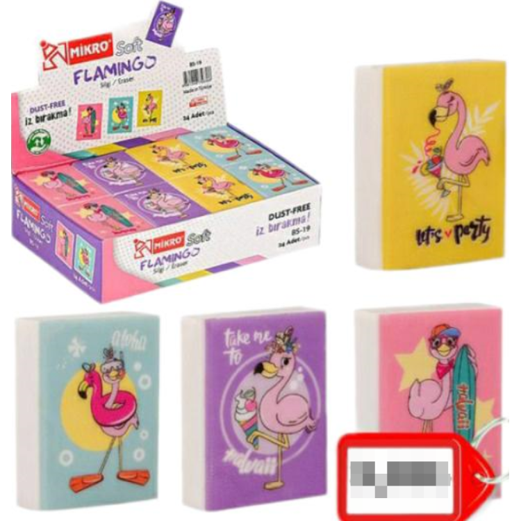 MİKRO BS-19 FLAMİNGO SİLGİ 24LÜ