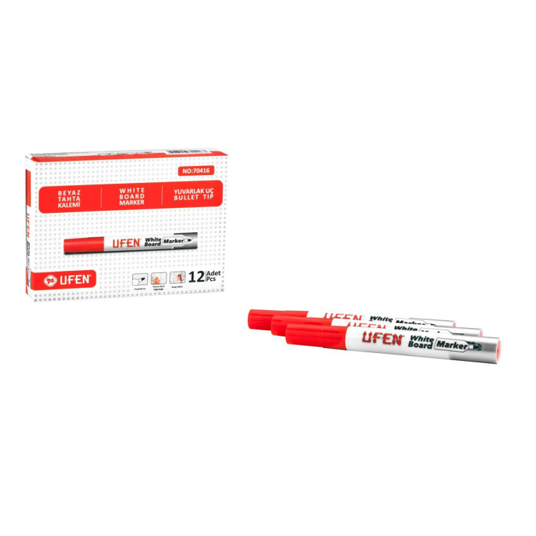 UFEN TAHTAKALEMİ (BOX12) KIRMIZI