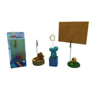 01031 FİGÜRLÜ AHŞAP NOT TUTACAĞI KÜÇÜK -piknot