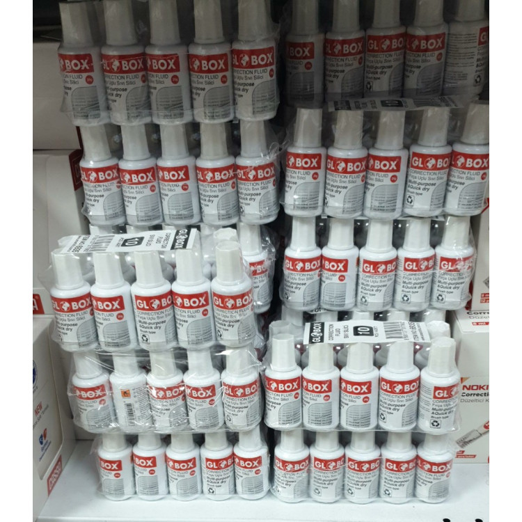 GLOBOX 6935 SIVI SİLİCİ FIRÇA UÇ DAKSİL TİPEX (BOX10)