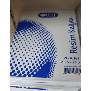 UMUT 23.5X33.5 RESİM KAĞIDI (BOX20) 25X35