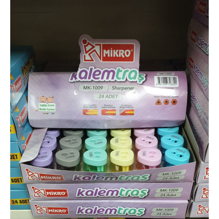 MİKRO MK-1009 KALEMTRAŞ (BOX24) *K
