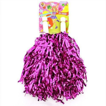 23 NİSAN GÖSTERİ AMİGO PONPON EKO 2Lİ -FUŞYA/MOR- METALİZE (12ÇİFT) *23nisan