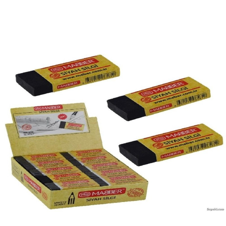 MABBER MB019 SOFT SİYAH SİLGİ 30LU