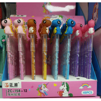 ZC-158 DİNAZOR FİGÜRLÜ YUMURTLAYAN KALEM (BOX48)