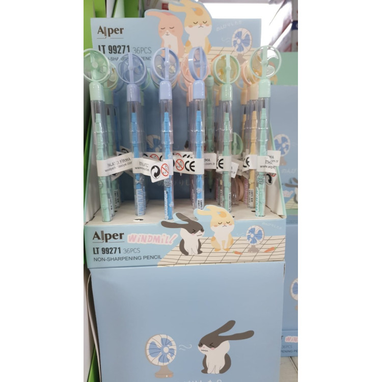 LT-99271 PERVANE FİGÜRLÜ YUMURTLAYAN KALEM (BOX36)