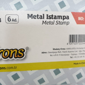 BRONS BR-143 NO:1 METAL ISTAMPA 6lı BRONS BR-143 NO:1 METAL ISTAMPA 6lı