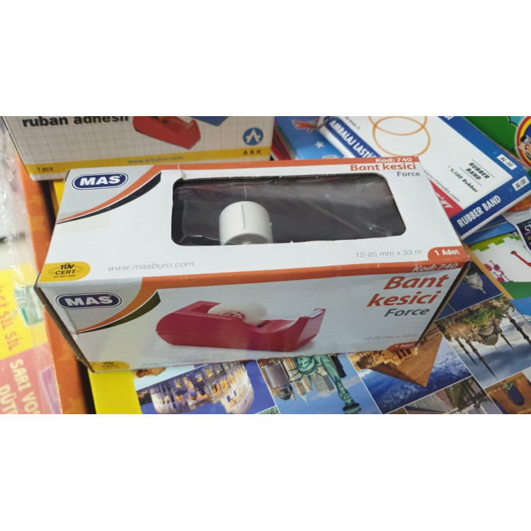 MAS KOD:740 BANT MAKİNASI 12 mm x 33 m, 19 mm x 33 m