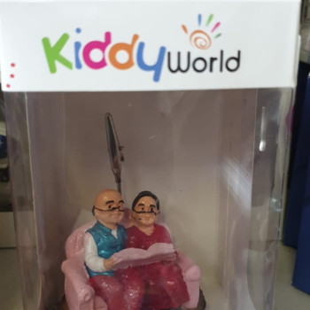 01032 DEDE NENE FİGÜRLÜ AHŞAP NOT TUTACAĞI ORTA -piknot