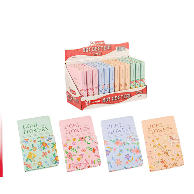 MİKRO MG-02 NOT DEFTERİ ÇİZGİLİ 80GR 112YP. 12Lİ