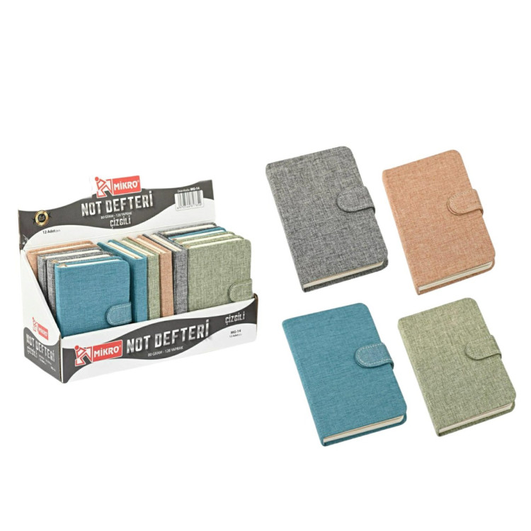 MİKRO MG-04 ÇİZGİLİ NOT DEFTERİ 13x19cm 128YP (BOX12) 6972544809859