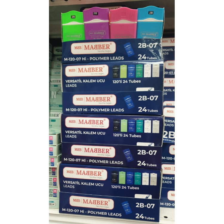 MABBER M-120-07 Hİ-POLYMER LEADS 120Lİ 24 TÜP