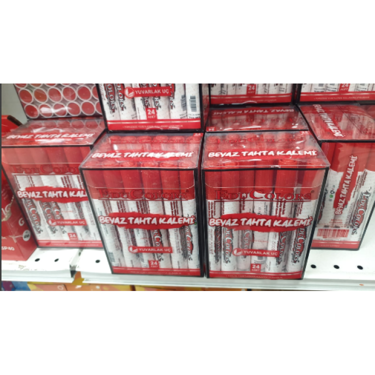 EDUCOLORS TAHTAKALEMİ KIRMIZI 24LÜ