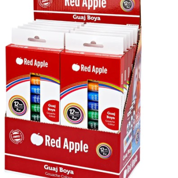 REDAPPLE TÜP 9ML 12 RENK GUAJ BOYA (BOX6) REDAPPLE TÜP 9ML 12 RENK GUAJ BOYA (BOX6)