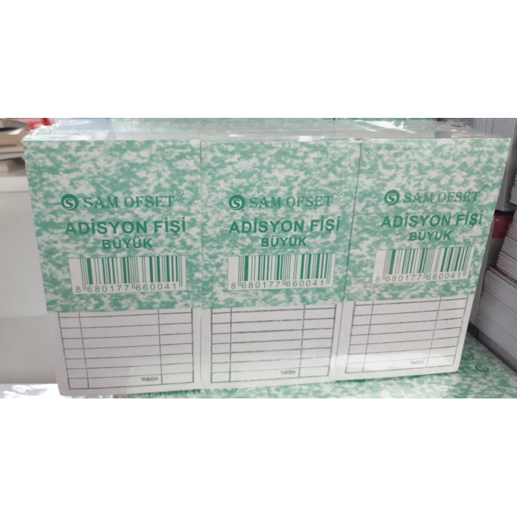 Adisyon Fişi Büyük 36Lı