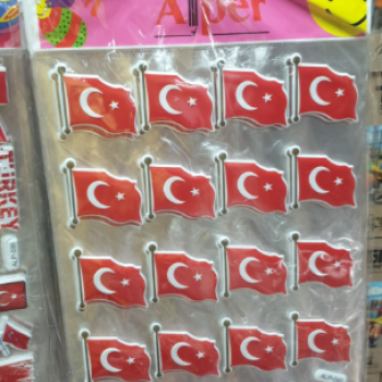 STİCKER A4 BÜYÜK DALGALI BAYRAK 10lu *23nisan STİCKER A4 BÜYÜK DALGALI BAYRAK 10lu *23nisan