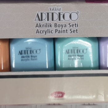 ARTDECO Y-0701-AS2 AKRİLİK BOYA SETİ 6LI 75ML PASTEL #2