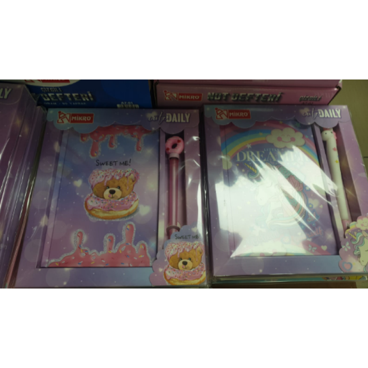 MİKRO MD-135 KUTULU VE KALEMLİ HATIRA DEFTERİ 8681248743243