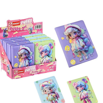 MİKRO PUFFY PF-10 PRETTY GİRL 13X18CM NOT DEFTERI 96YP (BOX12) MİKRO PUFFY PF-10 PRETTY GİRL 13X18CM NOT DEFTERI 96YP (BOX12)