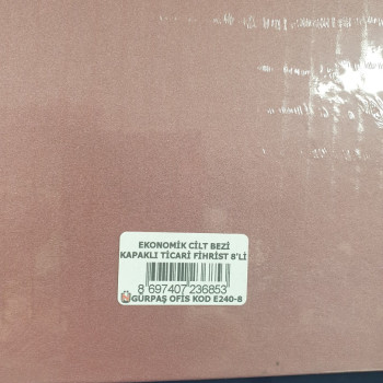 E240-8 GÜRPAŞ 17*24 CİLT BEZLİ TİCARİ FİHRİST 8Lİ #2 *K E240-8 GÜRPAŞ 17*24 CİLT BEZLİ TİCARİ FİHRİST 8Lİ #2 *K