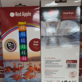 REDAPPLE RGT12 TÜP 12ML 12 RENK GUAJ BOYA REDAPPLE RGT12 TÜP 12ML 12 RENK GUAJ BOYA