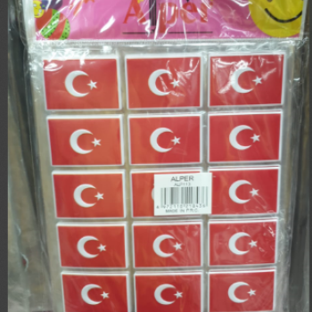 ALP113 STİCKER A4 BÜYÜK DİKDÖRTGEN BAYRAK 12Lİ *23nisan ALP113 STİCKER A4 BÜYÜK DİKDÖRTGEN BAYRAK 12Lİ *23nisan