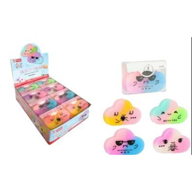 MİKRO E2024 RENKLİ BULUT ECO PVC SİLGİ (BOX24)