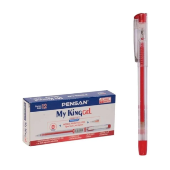 PENSAN 6405 MY-KİNG 0.5 İĞNE UÇLU JEL KALEM 12Lİ KIRMIZI -imza