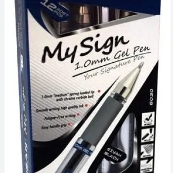 PENSAN 6030-S MY-SİNG 1.0mm JEL KALEM SİYAH 10LU PENSAN 6030-S MY-SİNG 1.0mm JEL KALEM SİYAH 10LU